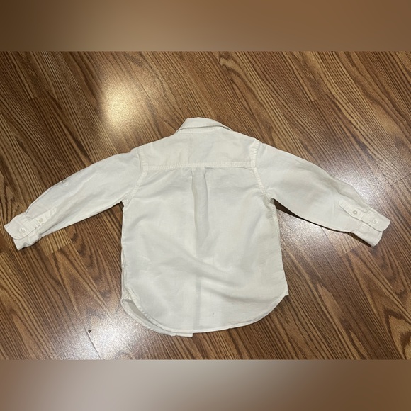 GAP White Toddler Button Down Shirt - Picture 3 of 3